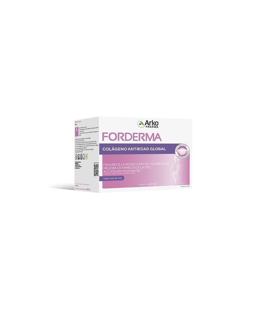 FORDERMA COLÁGENO ANTIEDAD GLOBAL 30 STICKS SABOR A MANGO