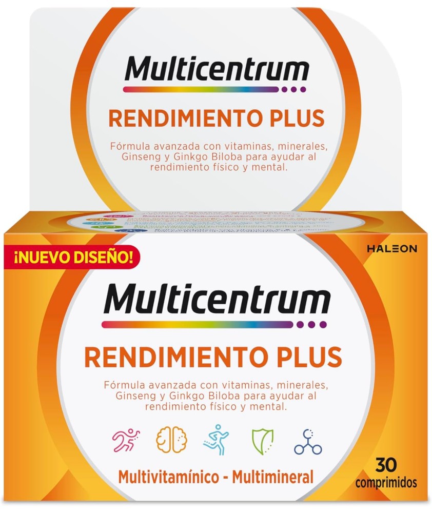 MULTICENTRUM RENDIMIENTO PLUS 30 COMPRIMIDOS