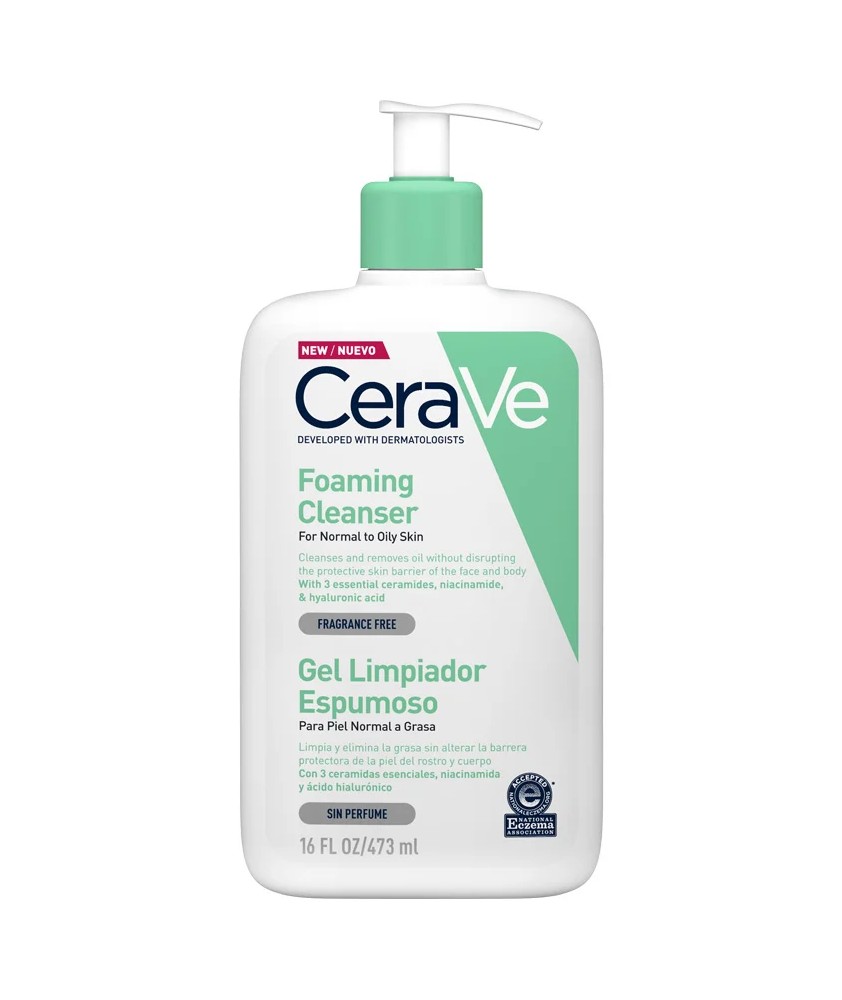 CERAVE GEL LIMPIADOR ESPUMOSO 473ML