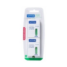 VITIS SEDA DENTAL CON FLUOR Y MENTA 50 M 2 U