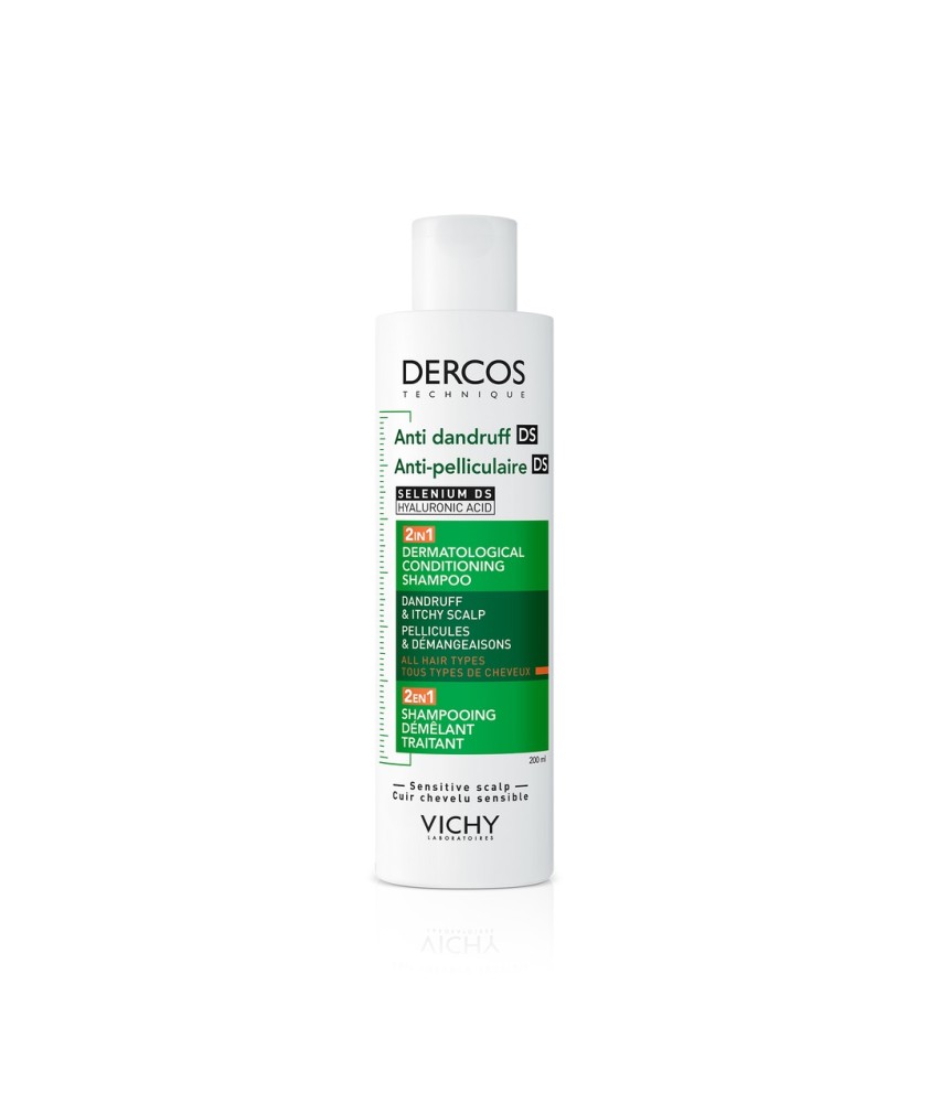 DERCOS CHAMPU ANTICASPA 2 EN 200 ML TODO TIPO CABELLO