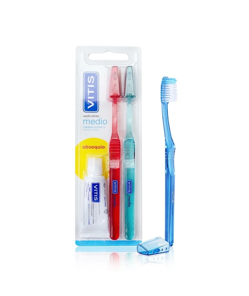 CEPILLO DENTAL ADULTO VITIS MEDIO DUPLO