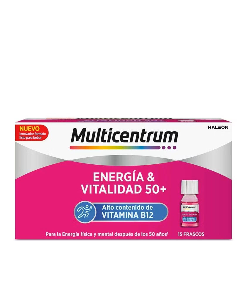 MULTICENTRUM ENERGIA & VITALIDAD 50+ 15 FRASCOS