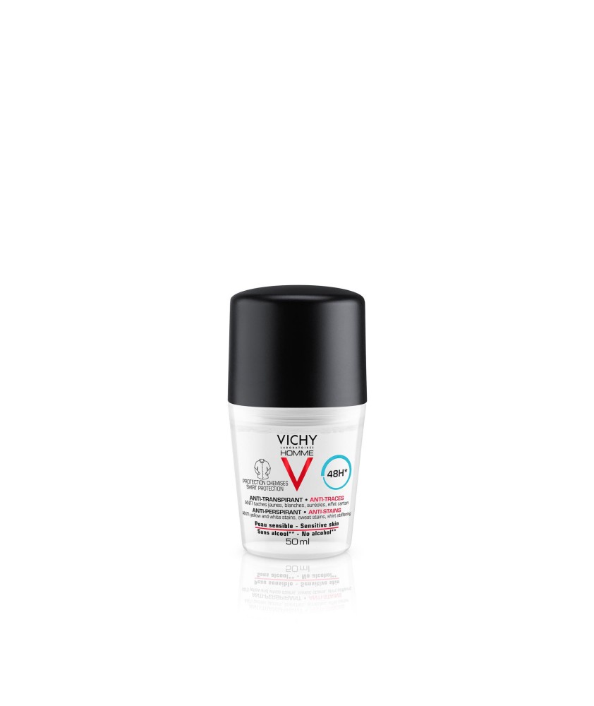 VICHY HOMME ANTITRANSPIRANTE ANTIMANCHAS HOMBRE ROLL ON 50 ML