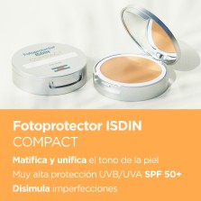FOTOPROTECTOR ISDIN COMPACT SPF 50+ MAQUILLAJE LIGHT